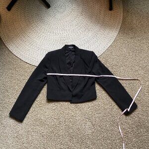 Express Black Cropped Blazer – Size S